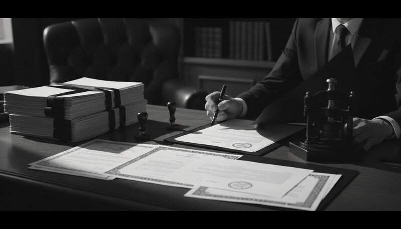 Professional estate planning consultation with documents and resources